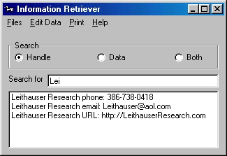 store,retrieve,information,data,database,look up,lookup,recall,remember,phone numbers